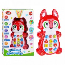  Музыкальный развивающий телефон Limo Toy Лисёнок украинский Красный (7614)