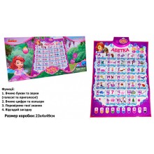 Обучающий плакат Limo Toy "Абетка" Sofia  Украинский язык (7733)