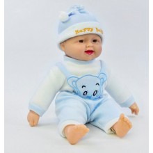 Пупс-хохотун Limo Toy Baby музыкальный в голубом комбинезоне 37 см (X1608-1) Пупс-хохотун Limo Toy Baby музыкальный в голубом комбинезоне 37 см (X1608-1)