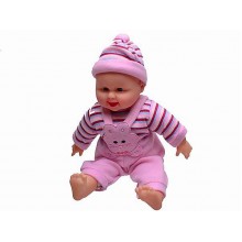 Пупс-хохотун Limo Toy Baby музыкальный в розовом комбинезоне 32 см (X1428-1) Пупс-хохотун Limo Toy Baby музыкальный в розовом комбинезоне 32 см (X1428-1)