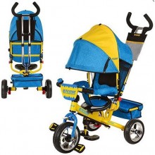 Детский трехколесный велосипед Profi Trike M5363-01 UKR Жовто-Блакитний (0003) Детский трехколесный велосипед Profi Trike M5363-01 UKR Жовто-Блакитний (0003)