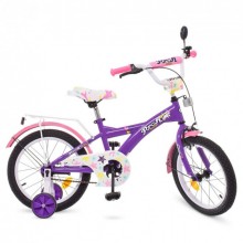 Детский двухколёсный велосипед PROFI Girl 18" Фиолетовый с розовым (T1863) Детский двухколёсный велосипед PROFI Girl 18" Фиолетовый с розовым (T1863)