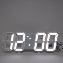 Электронные настольные LED часы с будильником и термометром VST LY 1089 Белый 