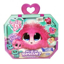 Развивающая игрушка сюрприз Scruff A Luvs Няшка Потеряшка Аква Розовая