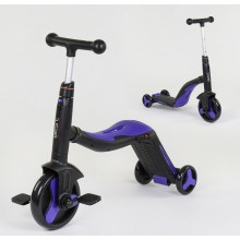 Детский Самокат Беговел Велосипед трансформер 3 в 1 Best Scooter JT 30304 Свет, 8 мелодий, колёса PU Чёрно-Фиолетовый (30304) Детский Самокат Беговел Велосипед трансформер 3 в 1 Best Scooter JT 30304 Свет, 8 мелодий, колёса PU Чёрно-Фиолетовый (30304)