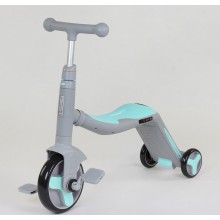 Детский Самокат Беговел Велосипед трансформер 3 в 1 Best Scooter JT 10181 Свет, 8 мелодий, колёса PU Серо-Голубой (10181) Детский Самокат Беговел Велосипед трансформер 3 в 1 Best Scooter JT 10181 Свет, 8 мелодий, колёса PU Серо-Голубой (10181)