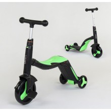 Детский Самокат Беговел Велосипед трансформер 3 в 1 Best Scooter JT 40405 Свет, 8 мелодий, колёса PU Чёрно-Салатовый (40405) Детский Самокат Беговел Велосипед трансформер 3 в 1 Best Scooter JT 40405 Свет, 8 мелодий, колёса PU Чёрно-Салатовый (40405)