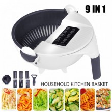 Многофункциональная тёрка овощерезка VST Slicer Chopper 7208 с контейнером Белый/Серый