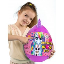 Детский игровой набор для творчества Яйцо Единорогаа Danko Toys Unicorn WOW Box 35 см 20 сюрпризов Розово-белый (DWB0131U) Детский игровой набор для творчества Яйцо Единорогаа Danko Toys Unicorn WOW Box 35 см 20 сюрпризов Розово-белый (DWB0131U)