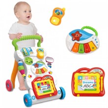 Детская Каталка - Ходунки с Музыкальным игровым центром Huanger HE0801 Мультицентр Доска для рисования Белый Детская Каталка - Ходунки с Музыкальным игровым центром Huanger HE0801 Мультицентр Доска для рисования Белый