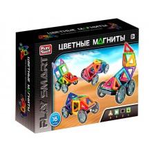 Магнитный конструктор Play Smart Цветные магниты 16 деталей Машины (2426) Магнитный конструктор Play Smart Цветные магниты 16 деталей Машины (2426)