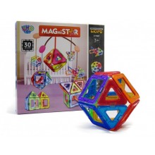 Магнитный конструктор Limo Toy MAGniSTAR 1001 30 деталей Цветные магниты Геометрические фигуры Магнитный конструктор Limo Toy MAGniSTAR 1001 30 деталей Цветные магниты Геометрические фигуры