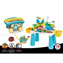 Конструктор ігровий набір Huada Toys Стіл Візок 76 деталей (222-B75) Конструктор ігровий набір Huada Toys Стіл Візок 76 деталей (222-B75)