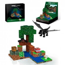 Магнітний конструктор Minecraft 83 деталі, кубики і фігурки Майнкрафт Піксельне болото (Т9923) Магнітний конструктор Minecraft 83 деталі, кубики і фігурки Майнкрафт Піксельне болото (Т9923)
