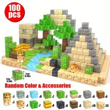 Магнитный конструктор Minecraft 100 блоков Пирамида Фараона Магнитный конструктор Minecraft 100 блоков Пирамида Фараона