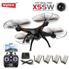 Квадрокоптер с Wi-Fi Камерой Syma X5SW Супербюджетный Радиоуправляемый Гироскоп Чёрный (АВ30701) Квадрокоптер с Wi-Fi Камерой Syma X5SW Супербюджетный Радиоуправляемый Гироскоп Чёрный (АВ30701)