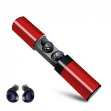 Наушники беспроводные 3BS HEADSET TWS S2 Bluetooth 4.2 с Водонепроницаемым кейсом и Power Bank 1200mah Красный Наушники беспроводные 3BS HEADSET TWS S2 Bluetooth 4.2 с Водонепроницаемым кейсом и Power Bank 1200mah Красный