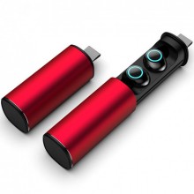 Наушники беспроводные 3BS HEADSET TWS S5 Bluetooth 4.2 с Водонепроницаемым кейсом и Power Bank 500 mah Красный Наушники беспроводные 3BS HEADSET TWS S5 Bluetooth 4.2 с Водонепроницаемым кейсом и Power Bank 500 mah Красный