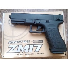 Страйкбольный Пистолет CYMA ZM 17 Glock 18C металл, пластик стреляет пульками 6 мм Черный Страйкбольный Пистолет CYMA ZM 17 Glock 18C металл, пластик стреляет пульками 6 мм Черный