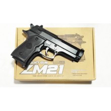 Страйкбольный Пистолет металлический на пульках ZM 21 Beretta 92 металл и пластик Чёрный Страйкбольный Пистолет металлический на пульках ZM 21 Beretta 92 металл и пластик Чёрный