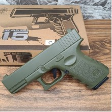 Страйкбольний пістолет Glock 17 Galaxy G15 метал Зелений Страйкбольний пістолет Glock 17 Galaxy G15 метал Зелений