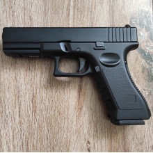 Автоматичний страйкбольний пістолет Глок Glock G17 Vigor VG1 Stippling Version газовий з імітацією віддачі 6 мм Чорний
