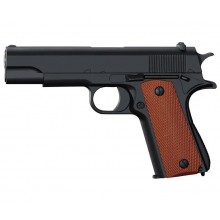 Страйкбольный Пистолет COLT M1911 VIGOR V11 металл, стреляет пульками 6 мм Черный