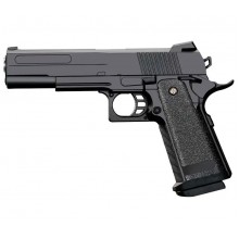 Страйкбольный Пистолет COLT Browning M1911 VIGOR V19 металл, стреляет пульками 6 мм Черный