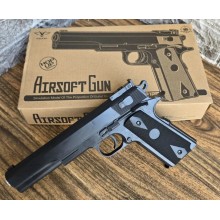 Страйкбольный Пистолет Colt M1905 VIGOR V2125B металл, пластик стреляет пульками 6 мм Черный