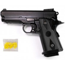 Страйкбольный Пистолет Smith & Wesson SW 1911 VIGOR V314 пластик стреляет пульками 6 мм Чёрный Страйкбольный Пистолет Smith & Wesson SW 1911 VIGOR V314 пластик стреляет пульками 6 мм Чёрный
