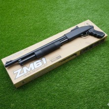 Іграшкова помпова рушниця дробовик вінчестер Cyma ZM61 на кульках 6 мм, металл Чорний Іграшкова помпова рушниця дробовик вінчестер Cyma ZM61 на кульках 6 мм, металл Чорний