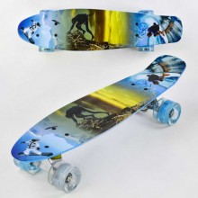 Скейт Пенні Борд маленький Лонгборд Best Board F 3270 Original для фрірайду, дошка 55 см, колеса поліуретанові d=6 см світяться, Різнокольоровий (74535) Скейт Пенні Борд маленький Лонгборд Best Board F 3270 Original для фрірайду, дошка 55 см, колеса поліуретанові d=6 см світяться, Різнокольоровий (74535)
