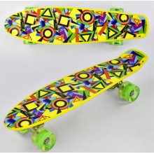 Скейт Пенні Борд маленький Лонгборд Best Board F 11002 Original для фрірайду, дошка 55 см, колеса поліуретанові d=6 см світяться, Різнокольоровий (74542) Скейт Пенні Борд маленький Лонгборд Best Board F 11002 Original для фрірайду, дошка 55 см, колеса поліуретанові d=6 см світяться, Різнокольоровий (74542)
