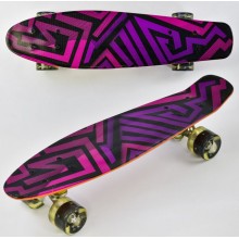 Скейт Пенні Борд маленький Лонгборд Best Board F 5490 Original для фрірайду, дошка 55 см, колеса поліуретанові d=6 см світяться, Різнокольоровий (74546) Скейт Пенні Борд маленький Лонгборд Best Board F 5490 Original для фрірайду, дошка 55 см, колеса поліуретанові d=6 см світяться, Різнокольоровий (74546)