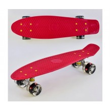 Скейт Пенні Борд маленький Лонгборд Best Board 0110 Original для фрірайду, дошка 55 см, колеса поліуретанові d=6 см світяться, Вишневий (74194) Скейт Пенні Борд маленький Лонгборд Best Board 0110 Original для фрірайду, дошка 55 см, колеса поліуретанові d=6 см світяться, Вишневий (74194)