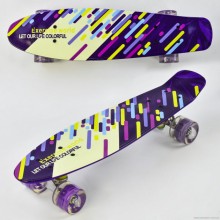 Скейт Пенні Борд маленький Лонгборд Best Board F 3271 Original для фрірайду, дошка 55 см, колеса поліуретанові d=6 см світяться, Різнокольоровий (74534) Скейт Пенні Борд маленький Лонгборд Best Board F 3271 Original для фрірайду, дошка 55 см, колеса поліуретанові d=6 см світяться, Різнокольоровий (74534)