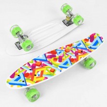 Скейт Пенні Борд маленький Лонгборд Best Board F 10765 Original для фрірайду, дошка 55 см, колеса поліуретанові d=6 см світяться, Різнокольоровий (99648) Скейт Пенні Борд маленький Лонгборд Best Board F 10765 Original для фрірайду, дошка 55 см, колеса поліуретанові d=6 см світяться, Різнокольоровий (99648)