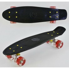 Скейт Пенні Борд маленький Лонгборд Best Board 0990 Original для фрірайду, дошка 55 см, колеса поліуретанові d=6 см світяться, Чорний (74193) Скейт Пенні Борд маленький Лонгборд Best Board 0990 Original для фрірайду, дошка 55 см, колеса поліуретанові d=6 см світяться, Чорний (74193)