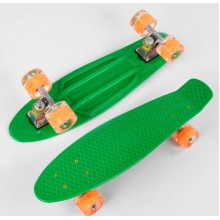 Скейт Пенні Борд маленький Лонгборд Best Board 1705 Original для фрірайду, дошка 55 см, колеса поліуретанові d=6 см світяться, Зелений (99615) Скейт Пенні Борд маленький Лонгборд Best Board 1705 Original для фрірайду, дошка 55 см, колеса поліуретанові d=6 см світяться, Зелений (99615)