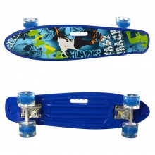 Пенні Борд Скейт маленький Лонгборд з ручкою Best Board MS0749-6 Original для фрірайду, дошка 55 см, колеса поліуретанові d=6 см світяться, Blue (74583) Пенні Борд Скейт маленький Лонгборд з ручкою Best Board MS0749-6 Original для фрірайду, дошка 55 см, колеса поліуретанові d=6 см світяться, Blue (74583)