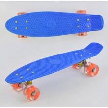 Скейт Пенні Борд маленький Лонгборд Best Board 0880 Original для фрірайду, дошка 55 см, колеса поліуретанові d=6 см світяться, Блакитний (74186) Скейт Пенні Борд маленький Лонгборд Best Board 0880 Original для фрірайду, дошка 55 см, колеса поліуретанові d=6 см світяться, Блакитний (74186)