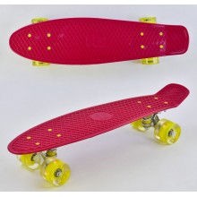 Скейт Пенні Борд маленький Лонгборд Best Board 0220 Original для фрірайду, дошка 55 см, колеса поліуретанові d=6 см світяться, Червоний (74190) Скейт Пенні Борд маленький Лонгборд Best Board 0220 Original для фрірайду, дошка 55 см, колеса поліуретанові d=6 см світяться, Червоний (74190)
