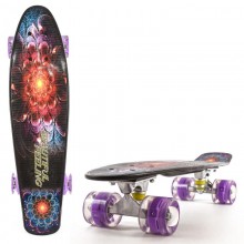 Скейт Пенні Борд маленький Лонгборд Best Board F 8740 Original для фрірайду, дошка 55 см, колеса поліуретанові d=6 см світяться, Різнокольоровий (74544) Скейт Пенні Борд маленький Лонгборд Best Board F 8740 Original для фрірайду, дошка 55 см, колеса поліуретанові d=6 см світяться, Різнокольоровий (74544)