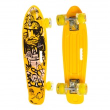 Пенні Борд Скейт маленький Лонгборд з ручкою Best Board MS0749-6 Original для фрірайду, дошка 55 см, колеса поліуретанові d=6 см світяться,Yellow (74587) Пенні Борд Скейт маленький Лонгборд з ручкою Best Board MS0749-6 Original для фрірайду, дошка 55 см, колеса поліуретанові d=6 см світяться,Yellow (74587)