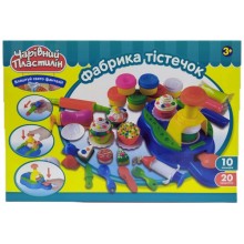 Игровой набор для творчества и лепки Чарівний Пластилін Фабрика Тістечок 10 цветов (МК0075) Игровой набор для творчества и лепки Чарівний Пластилін Фабрика Тістечок 10 цветов (МК0075)