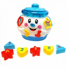 Детская развивающая музыкальная игрушка Limo Toy Весёлый Горшочек сортер развивающий светящийся центр для малышей 23 x 23 x 15см Белый (0915UA) Детская развивающая музыкальная игрушка Limo Toy Весёлый Горшочек сортер развивающий светящийся центр для малышей 23 x 23 x 15см Белый (0915UA)