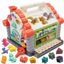 Розвиваюча музична іграшка Сортер Теремок Limo Toy Різнокольоровий (9196СUA) Розвиваюча музична іграшка Сортер Теремок Limo Toy Різнокольоровий (9196СUA)