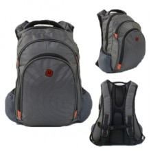Рюкзак городской школьный Joy C 43542 Водонепроницаем с Двумя карманами USB кабель и порт Серый Рюкзак городской школьный Joy C 43542 Водонепроницаем с Двумя карманами USB кабель и порт Серый