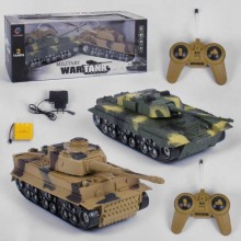 Танковый бой Игравой набор на радиоуправлении 369-23 светятся фары, аккумулятор 4.8 V Зелено-бежевый Танковый бой Игравой набор на радиоуправлении 369-23 светятся фары, аккумулятор 4.8 V Зелено-бежевый