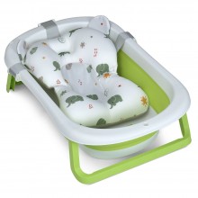 Ванночка дитяча складна El Camino ME 1151 PLUS Grass Green з матрацом і термометром Салатова Ванночка дитяча складна El Camino ME 1151 PLUS Grass Green з матрацом і термометром Салатова